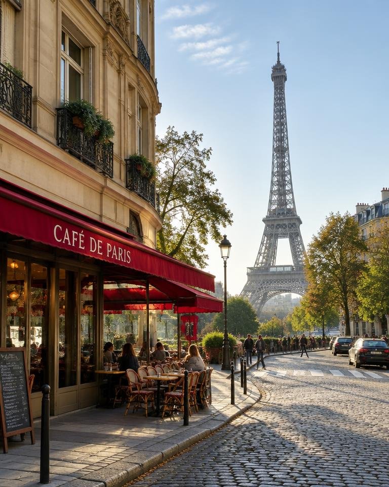 Grandes ciudades: Calles, museos y cafés.